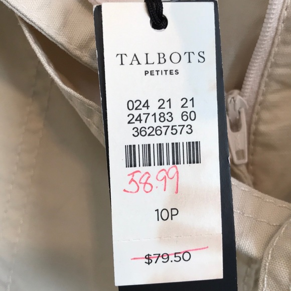 SALE!!!  NWT Talbots Heritage Fit Crop Pant - Picture 6 of 8